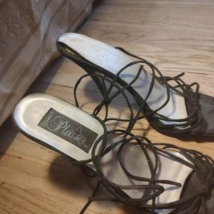 Pleaser's Black Faux Suede Pump